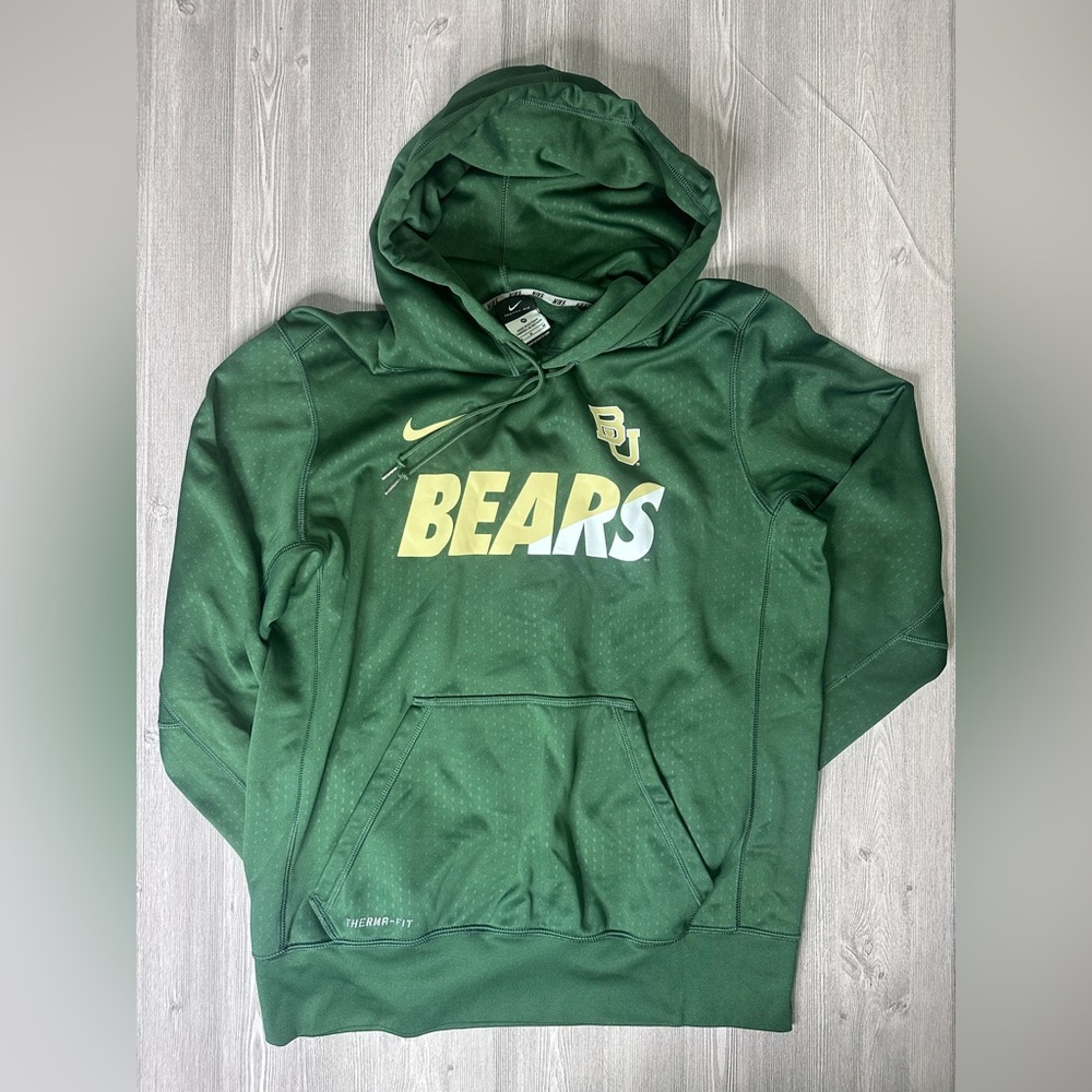Men’s Nike Therma-Fit Hooded Jacket - Baylor University (BU) Bears - Medium